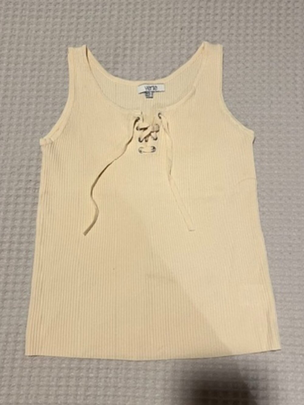 NWOT Verte Beige Knitted Tank Top M/L